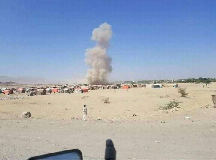 صاروخ باليستي حوثي يستهدف مخيم النازحين بمأرب