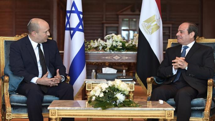 لقاء ثلاثي ضم السيسي وبن زايد ورئيس الوزراء الإسرائيلي في شرم الشيخ