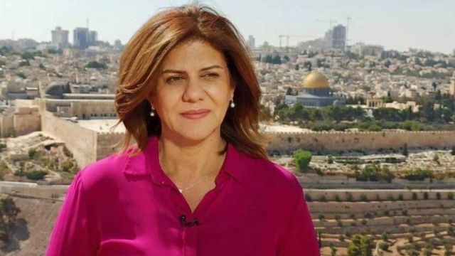 استشهاد الصحافية الفلسطينية شيرين أبو عاقلة برصاص الاحتلال في جنين