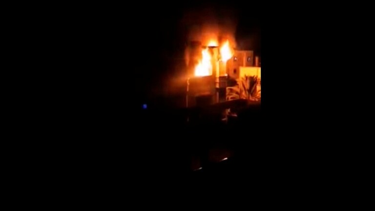 مصرع 21 شخصا في حريق ببناية شمالي غزة