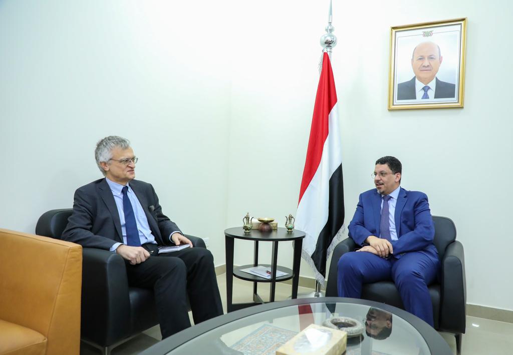 وزير الخارجية يلتقي المبعوث السويدي